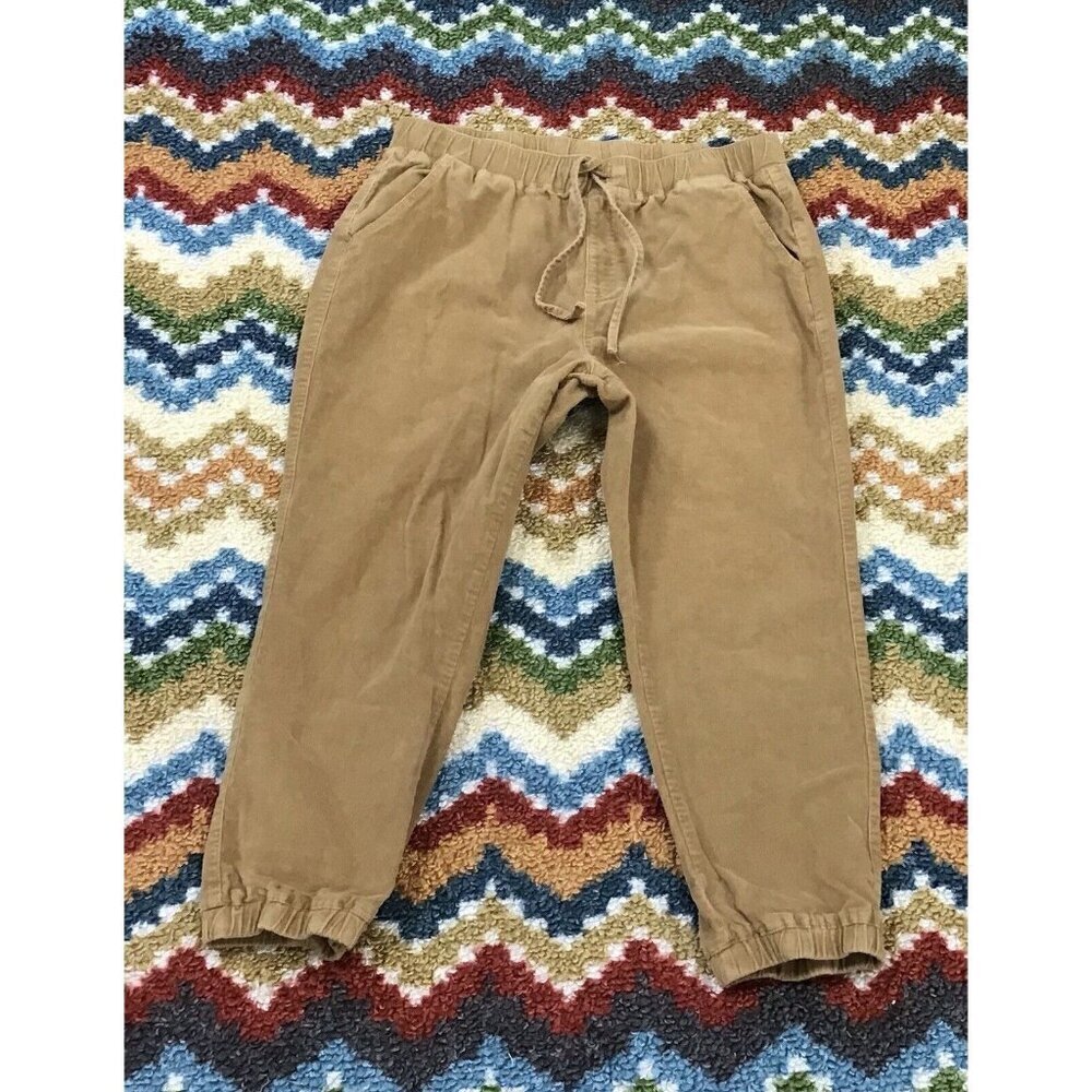 Womans Brown Arizona Corduroy XL Pants with Elastic Waist